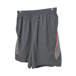 Avia Men’s Shorts‎ Gray Orange Elastic Waist Size Medium Running Workout Outdoor